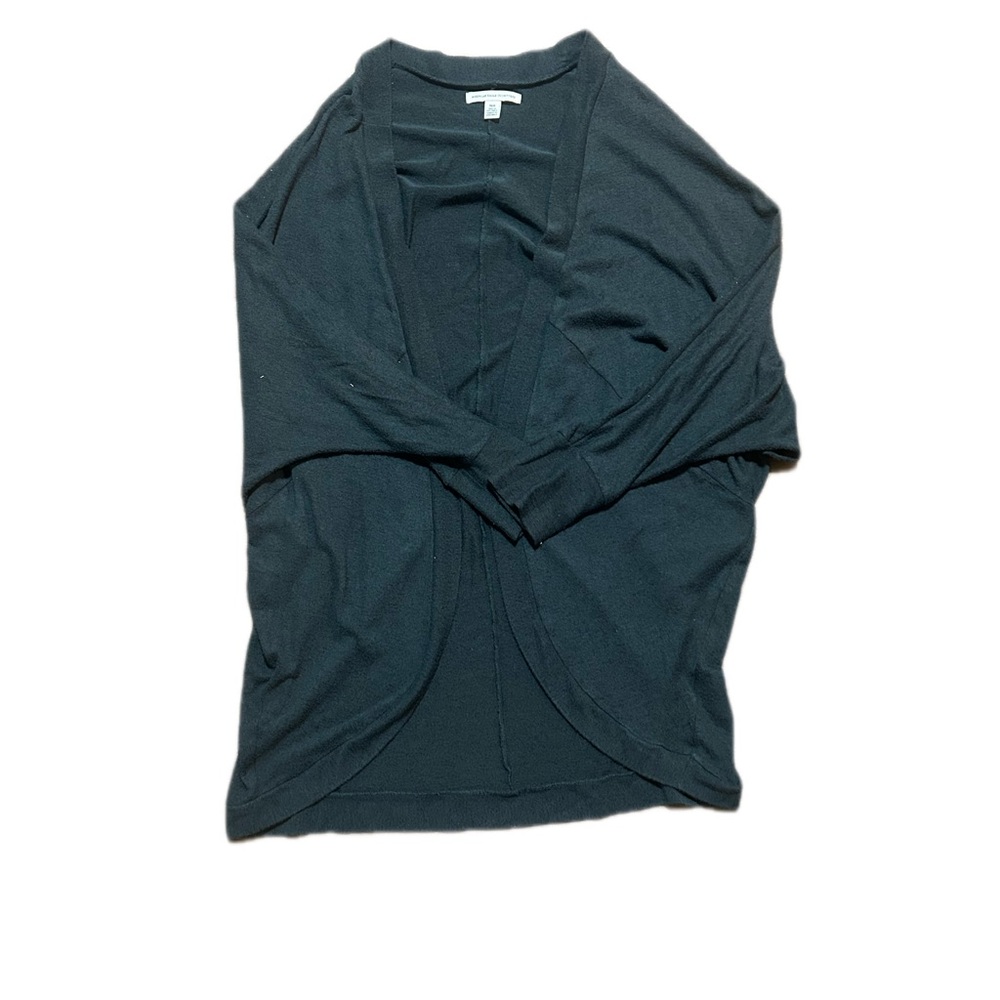 American Eagle Outfitters Dark Gray Open Cardigan